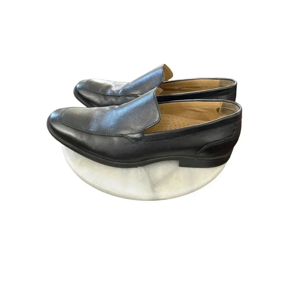 Cole‎ Haan C12329 Dalton 2 Gore Black Leather Slip on Dress Shoes Size 8.5M